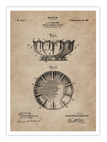 Wall Prints - Patent Document of a Dish