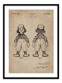 Wall Prints - Patent Document of a Doll
