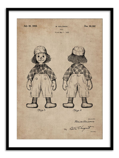 Wall Prints - Patent Document of a Doll