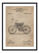 Wall Prints - Patent Document of a Motor Cycle