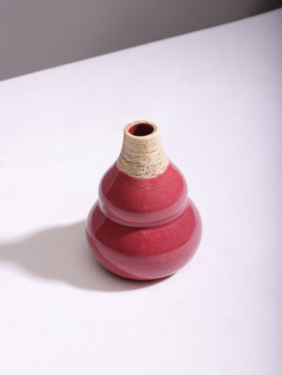 Pink Base Plain Small Vase