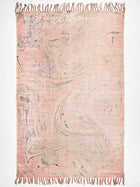 Pink Seashore Marble Cotton Rug