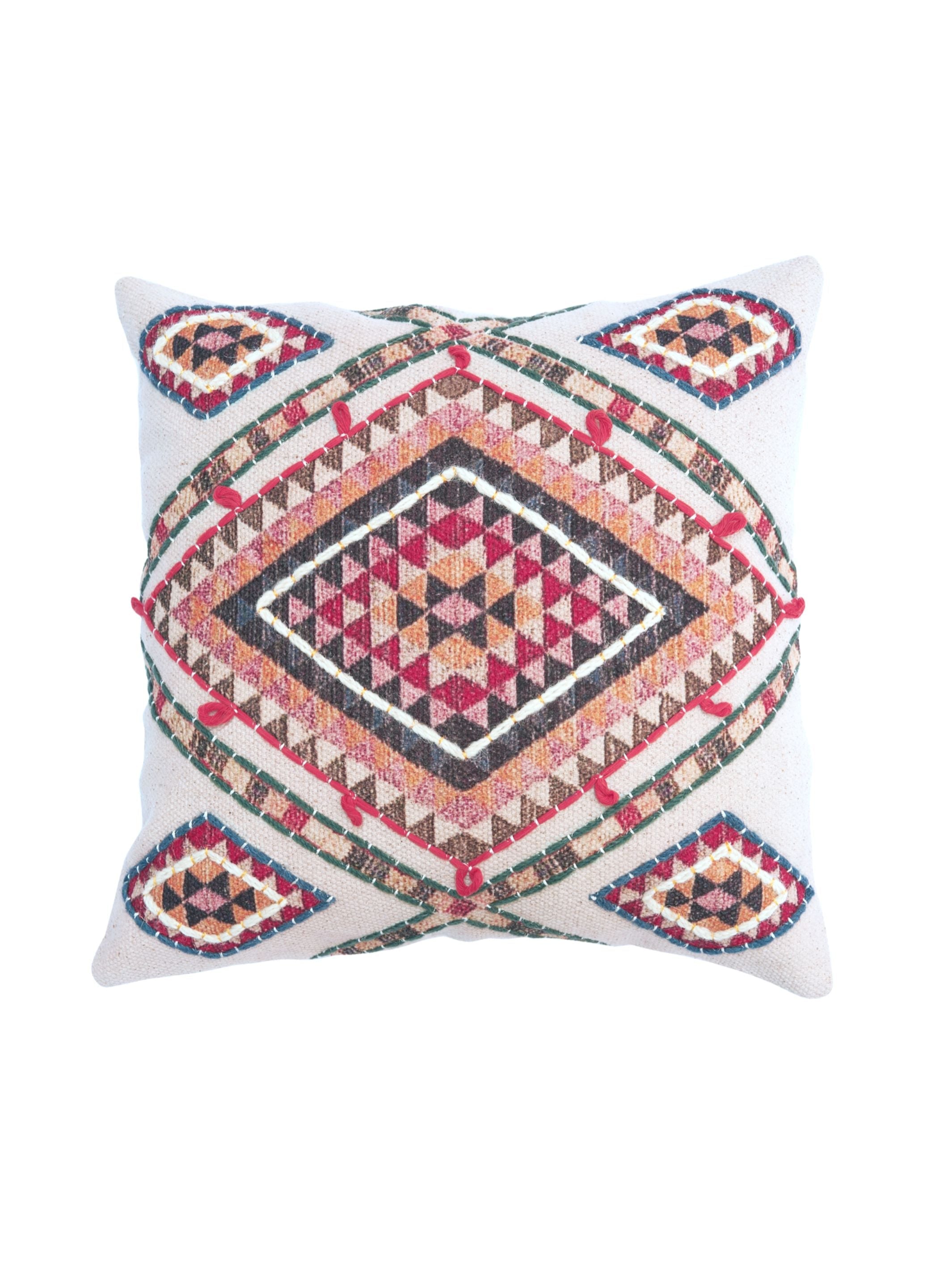 Cushion Cover - Pitrak Embroidered Cotton