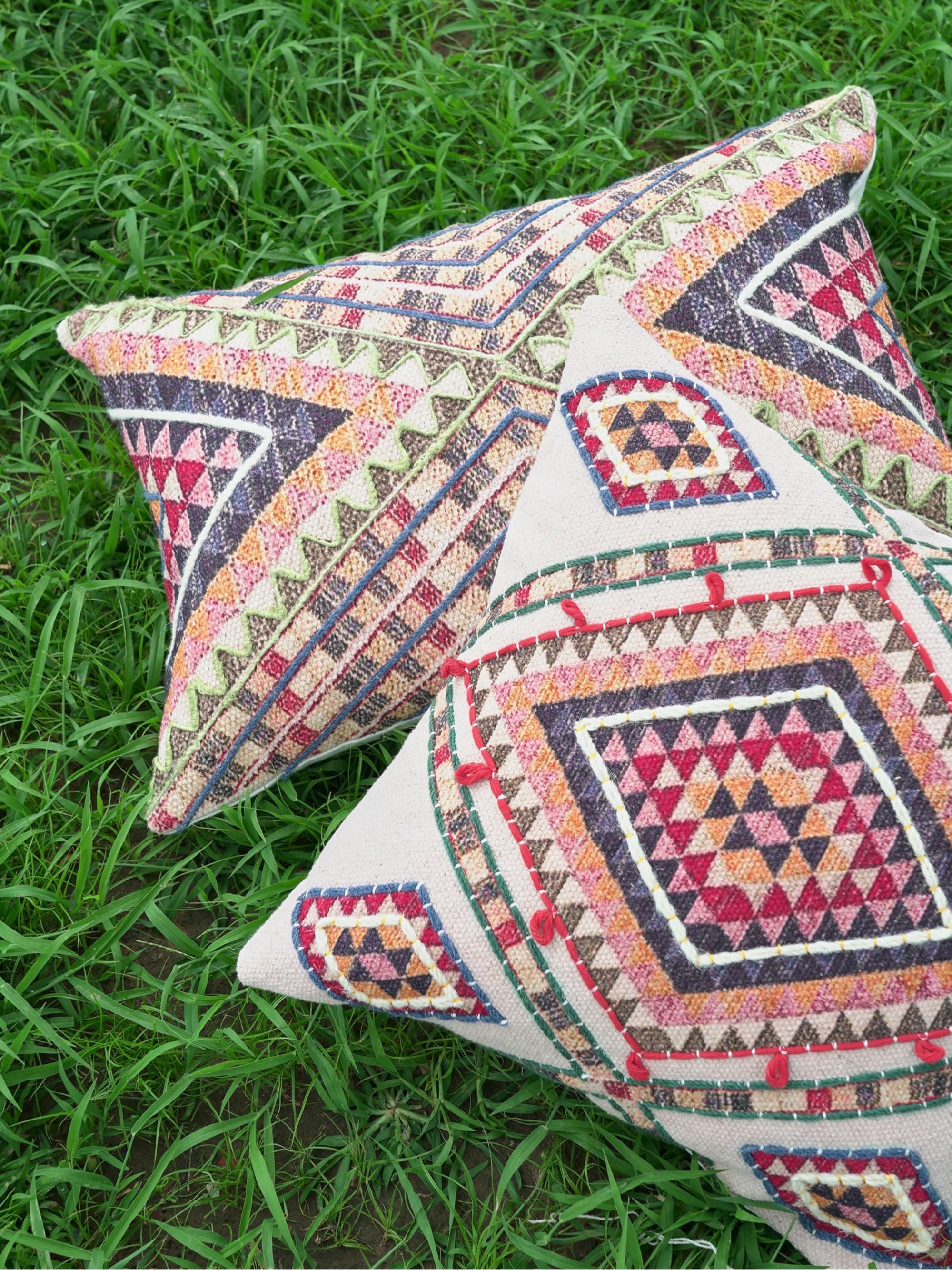Cushion Cover - Pitrak Embroidered Cotton