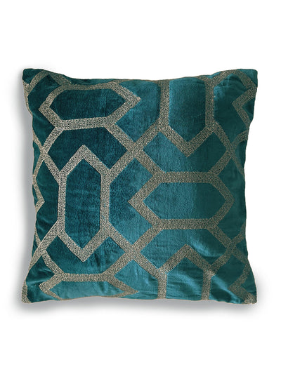 Plush Grid Cushion Cover Morroccan