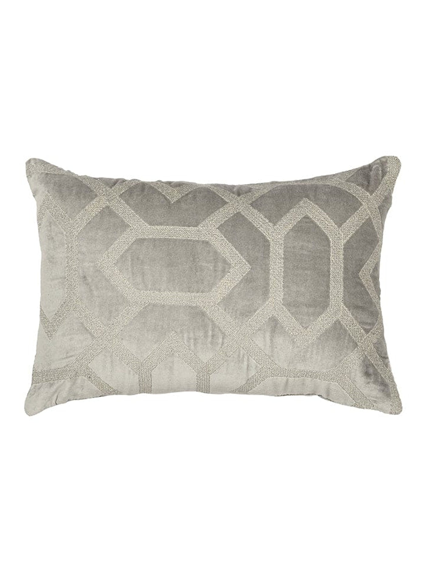 Cushion Cover - Plush Grid Neutral 1