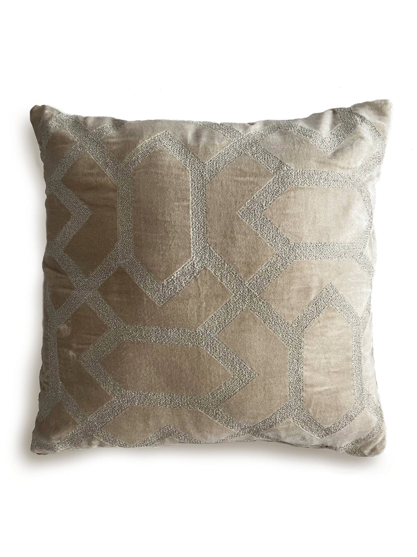 Cushion Cover - Plush Grid Neutral