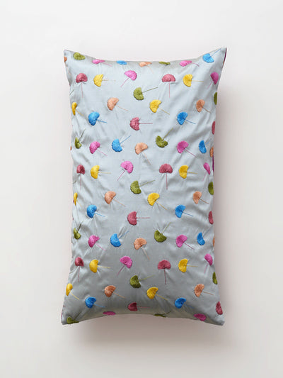 Cushion Cover - Poppy Floral Embroidered