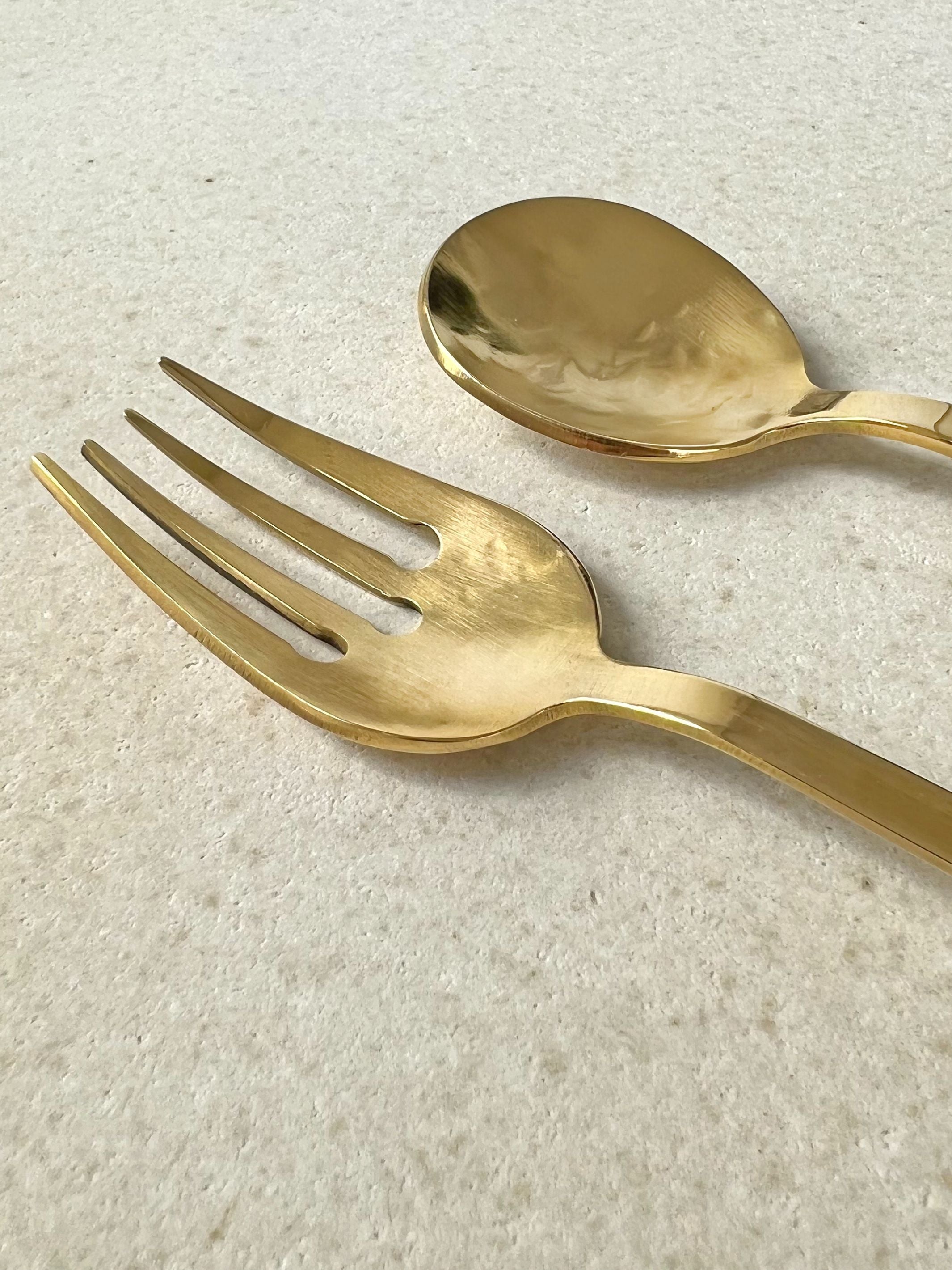 Pure Brass Cutlery Set