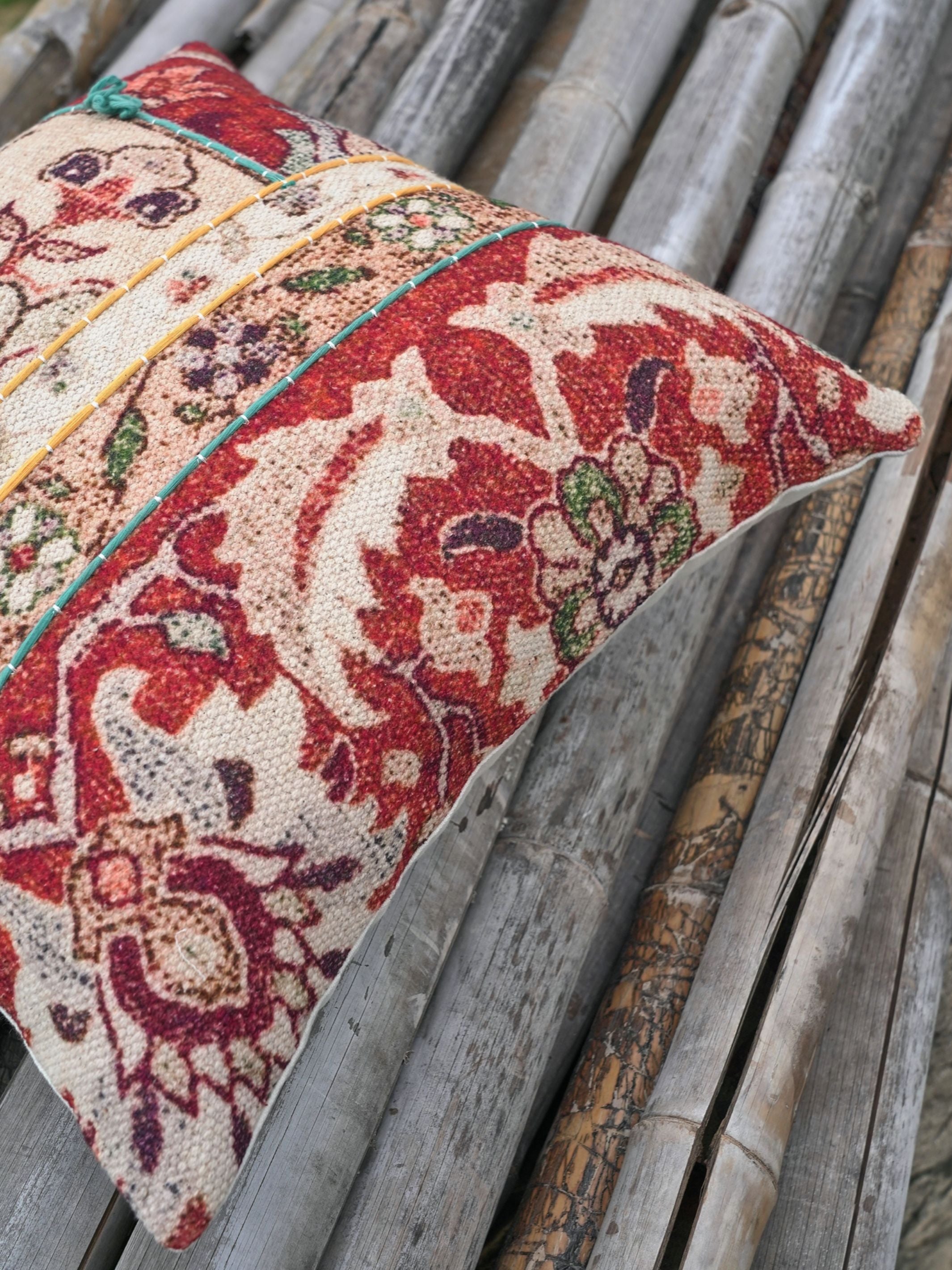 Cushion Cover - Qume Embroidered Cotton