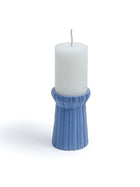 Qutub Azure Blue Candle Stand