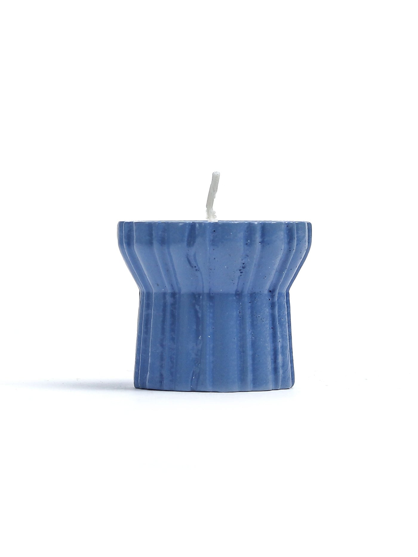 Qutub Azure Blue Candle Stand
