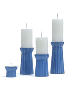 Qutub Azure Blue Candle Stand