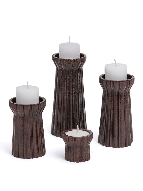 Qutub Copper Candle Stand