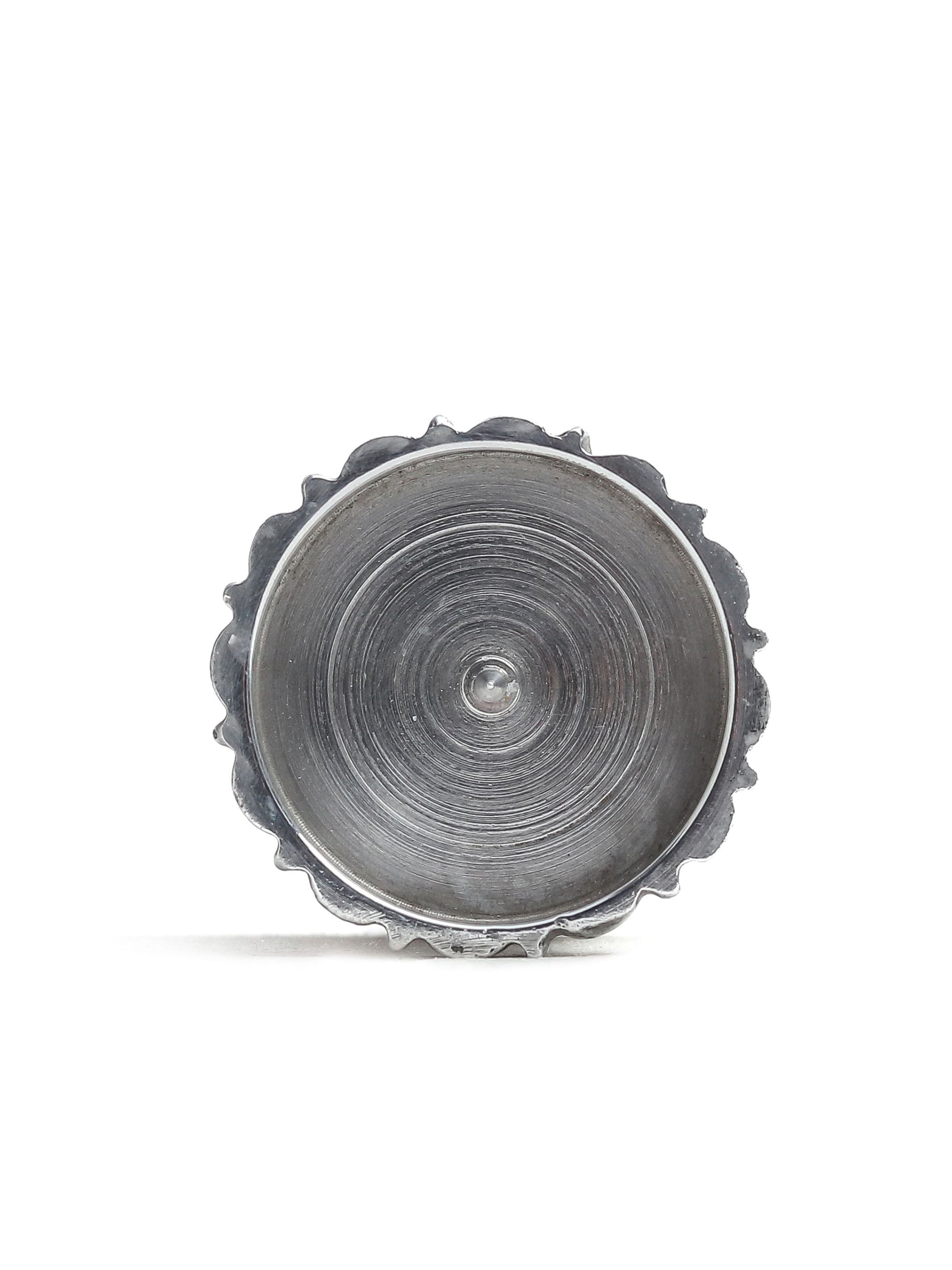 Qutub Silver Candle Stand