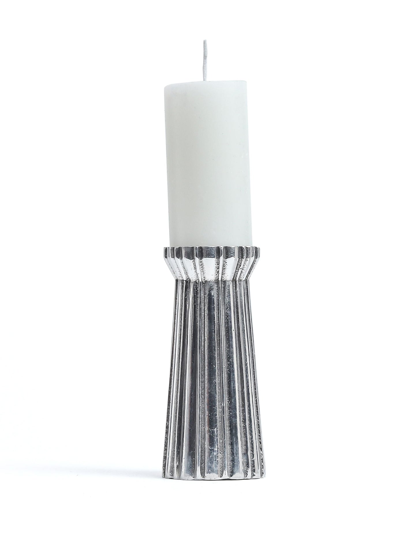 Qutub Silver Candle Stand