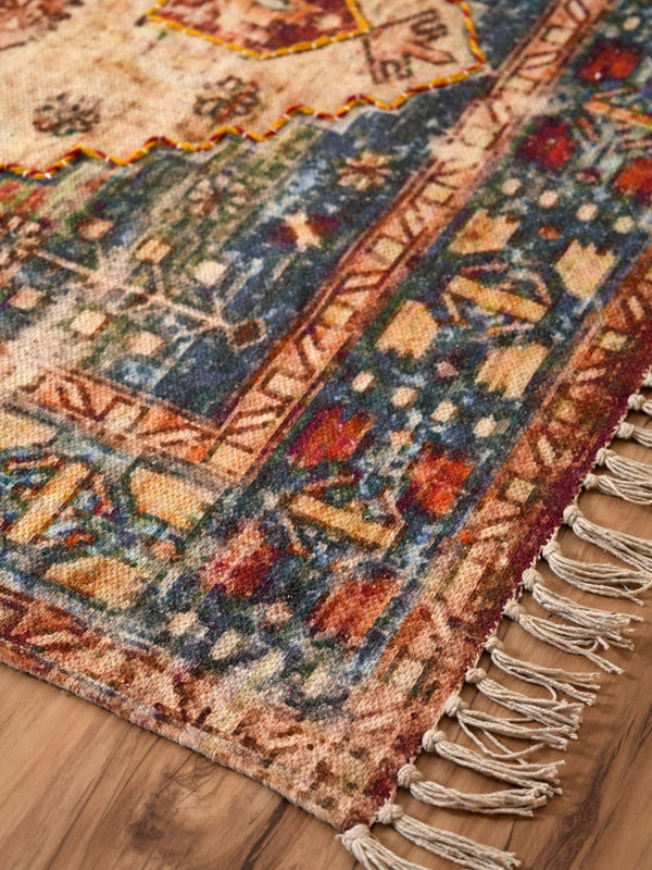 Embroidered Rug - Radiant Reverie