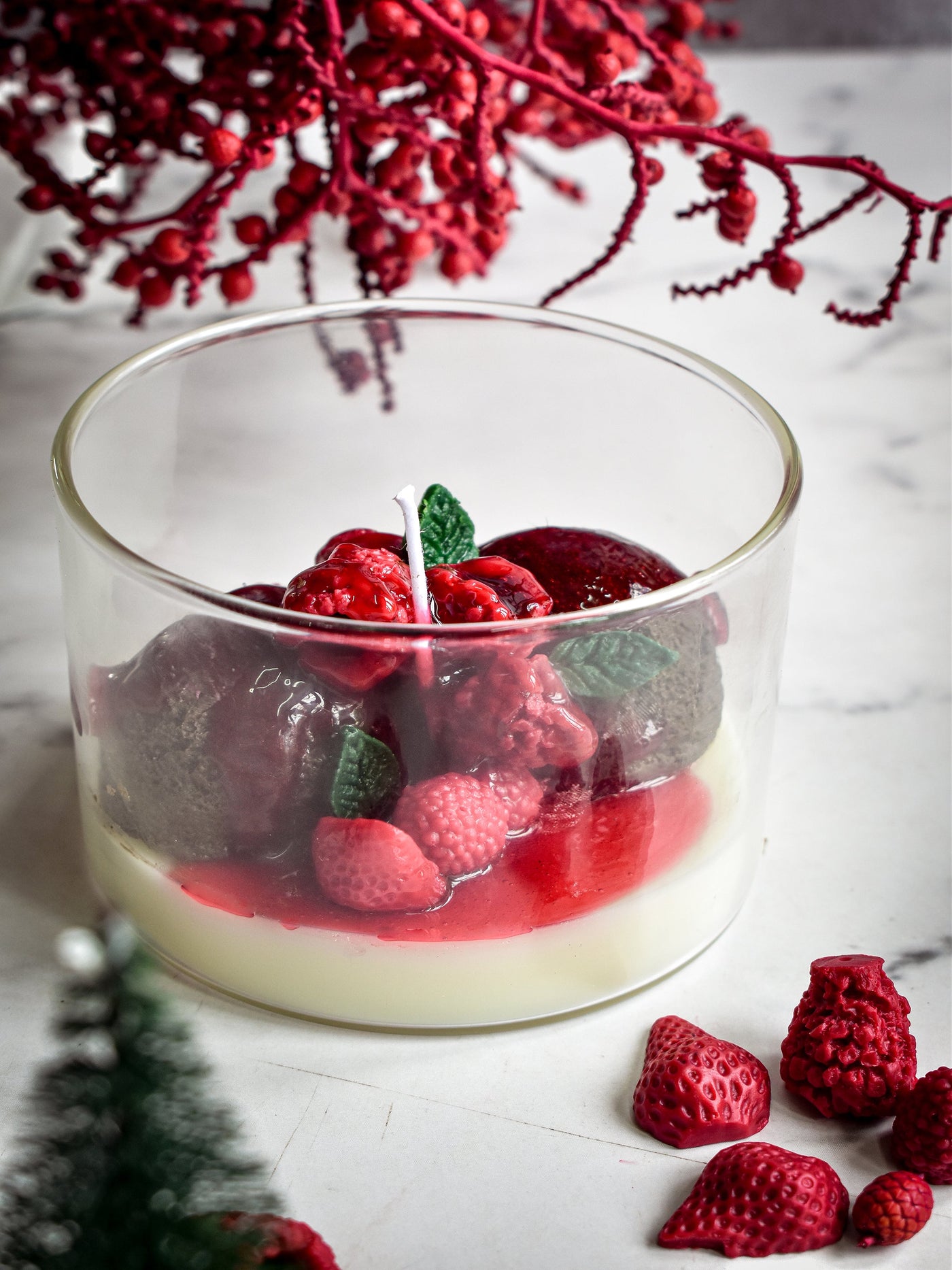 Raspberry White Chocolate Mousse Candle