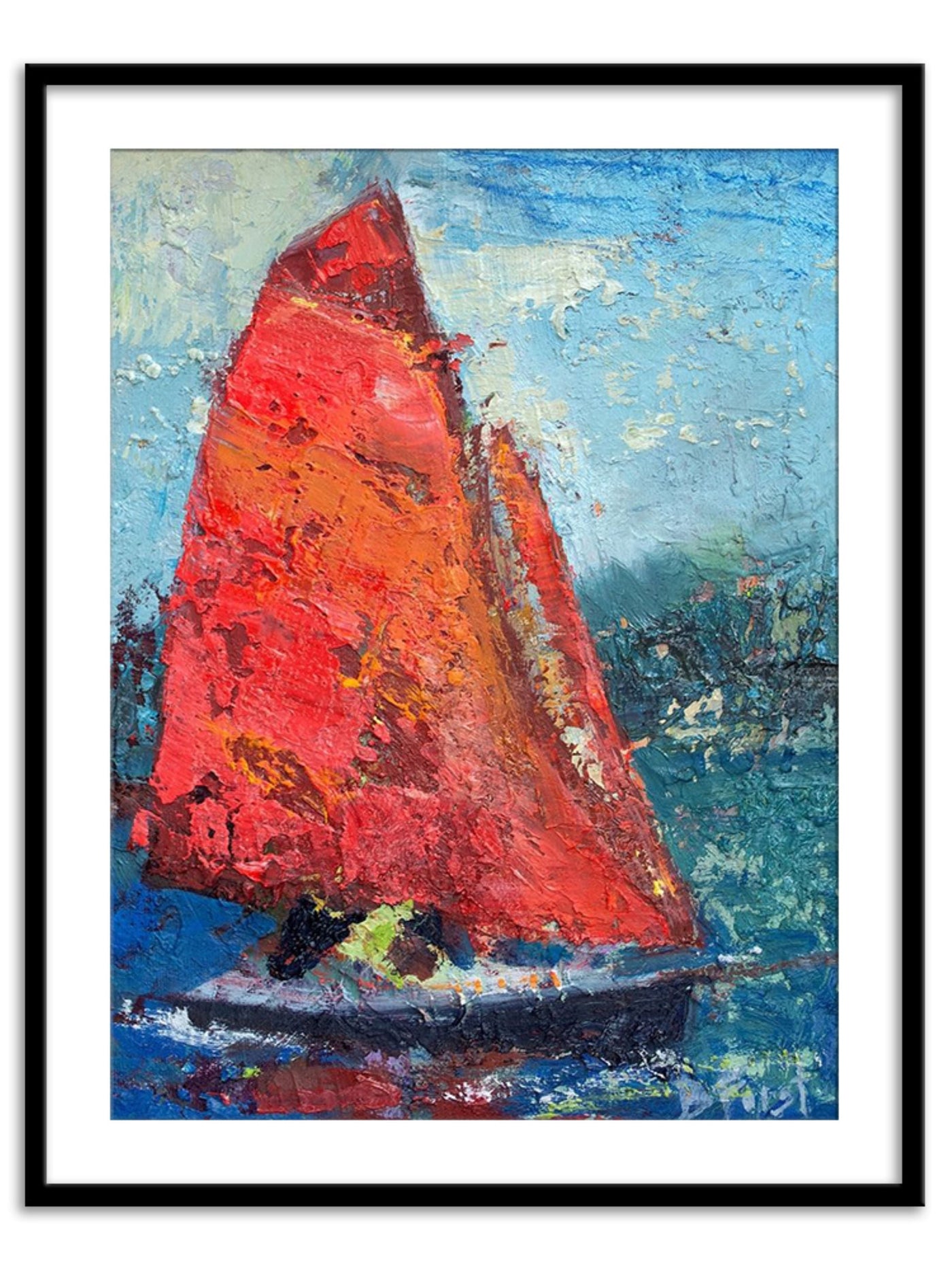 Red Sail - Wall Prints