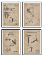 Wall Prints - Restroom Series - Essentials Set of 4