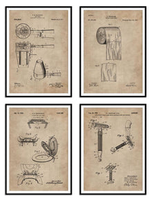 Wall Prints - Restroom Series - Essentials Set of 4