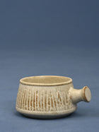Ridged Ceramic Dip Bowl with Knob