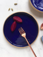 Rimmed Side Plate Cobalt