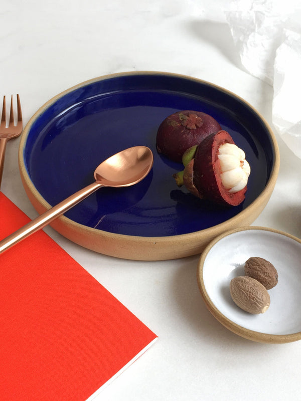 Rimmed Side Plate Cobalt