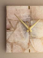 Rose Quartz Square Wall Clock