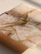 Rose Quartz Square Wall Clock