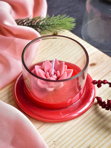 Rose Succulant Candle