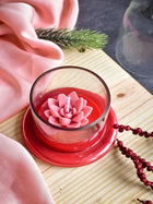 Rose Succulant Candle