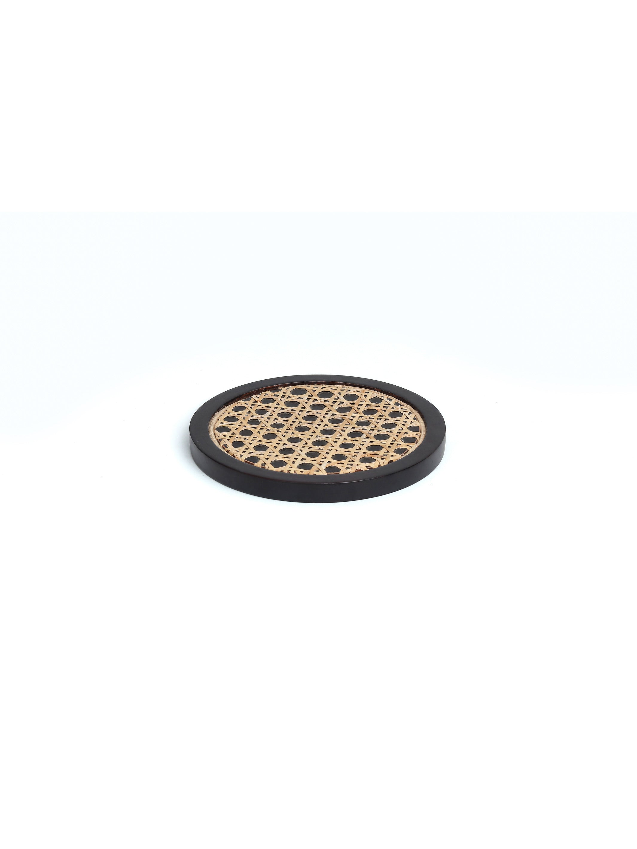 Rosemary walnut disc wicker trivet