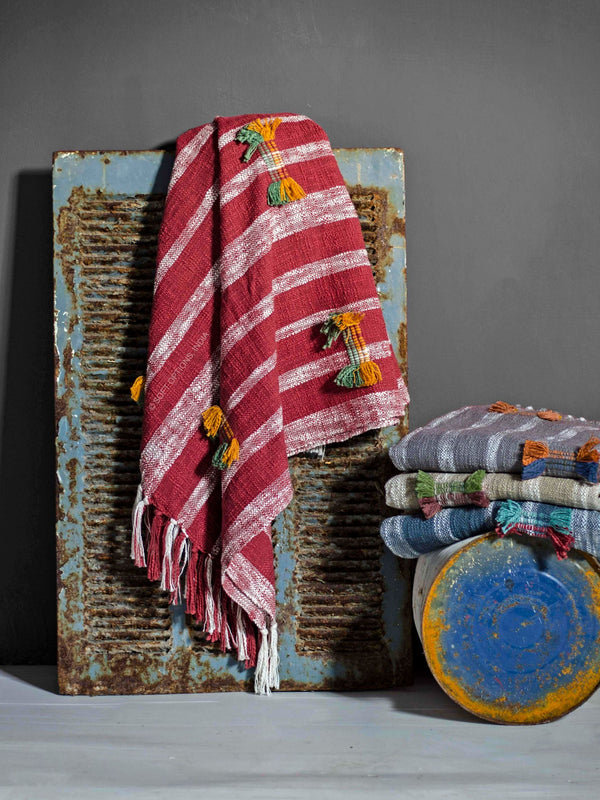 Throw - Samarkand Red Strip