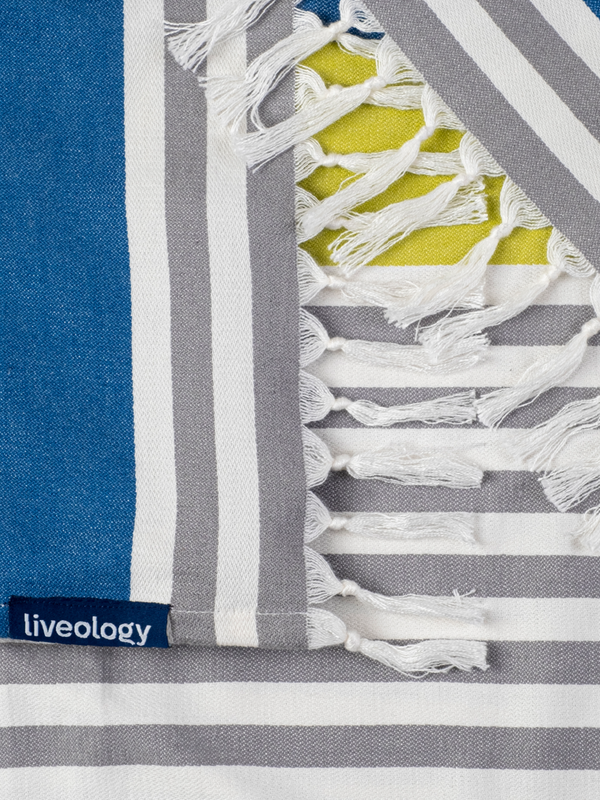 Santorini Woven Beach Towel