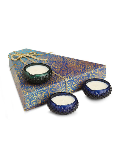 Sapphire Lustre Candles