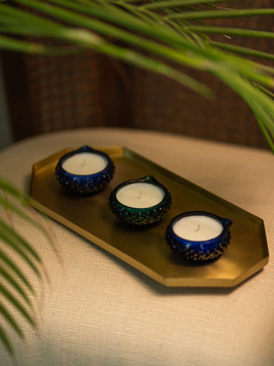 Sapphire Lustre Candles