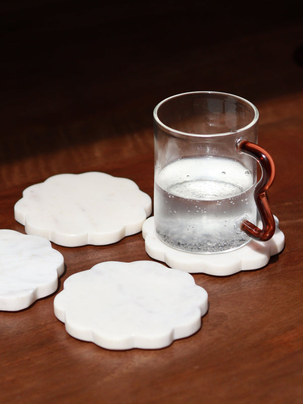 Scallop Marble Coasters