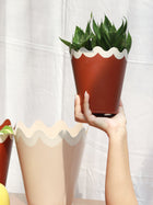 Scallop Metal Planter