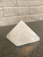 Semi Precious stone Paper Holder- Pyramid White
