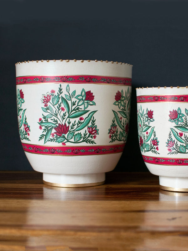 Shalimar Handpainted Planter Set of 2