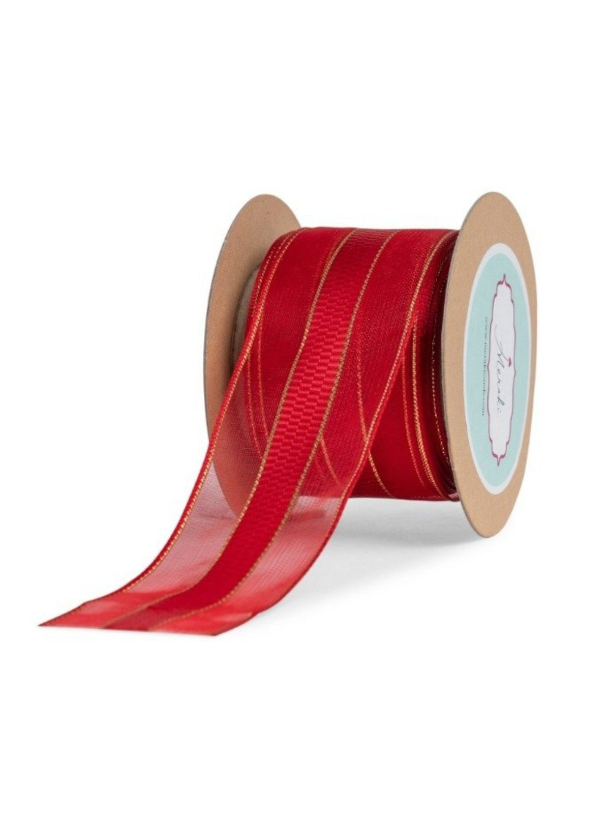 Center Ribbed Ribbon Ribbons | Sheer Checkered Centre Ribbon