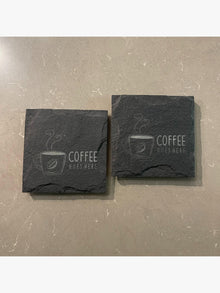 Slate Coaster - Engraved Coffee
