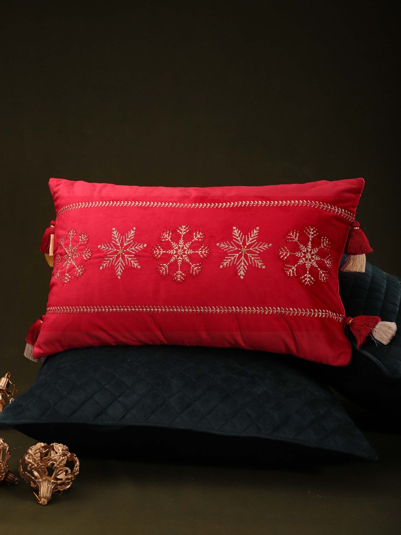 Snowflake Serenade Cushion