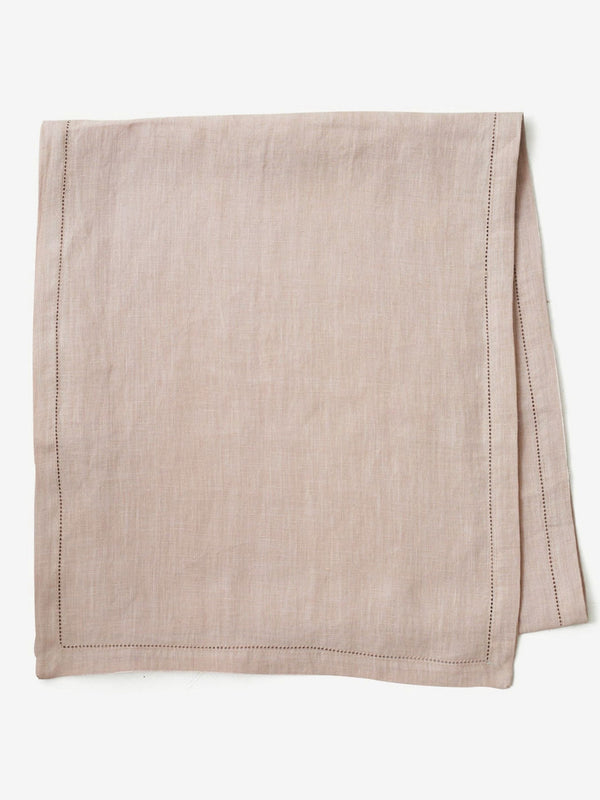 Linen Table Runner - Soft Pink