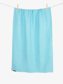 Sorrento Waffle Aqua Woven Beach Towel