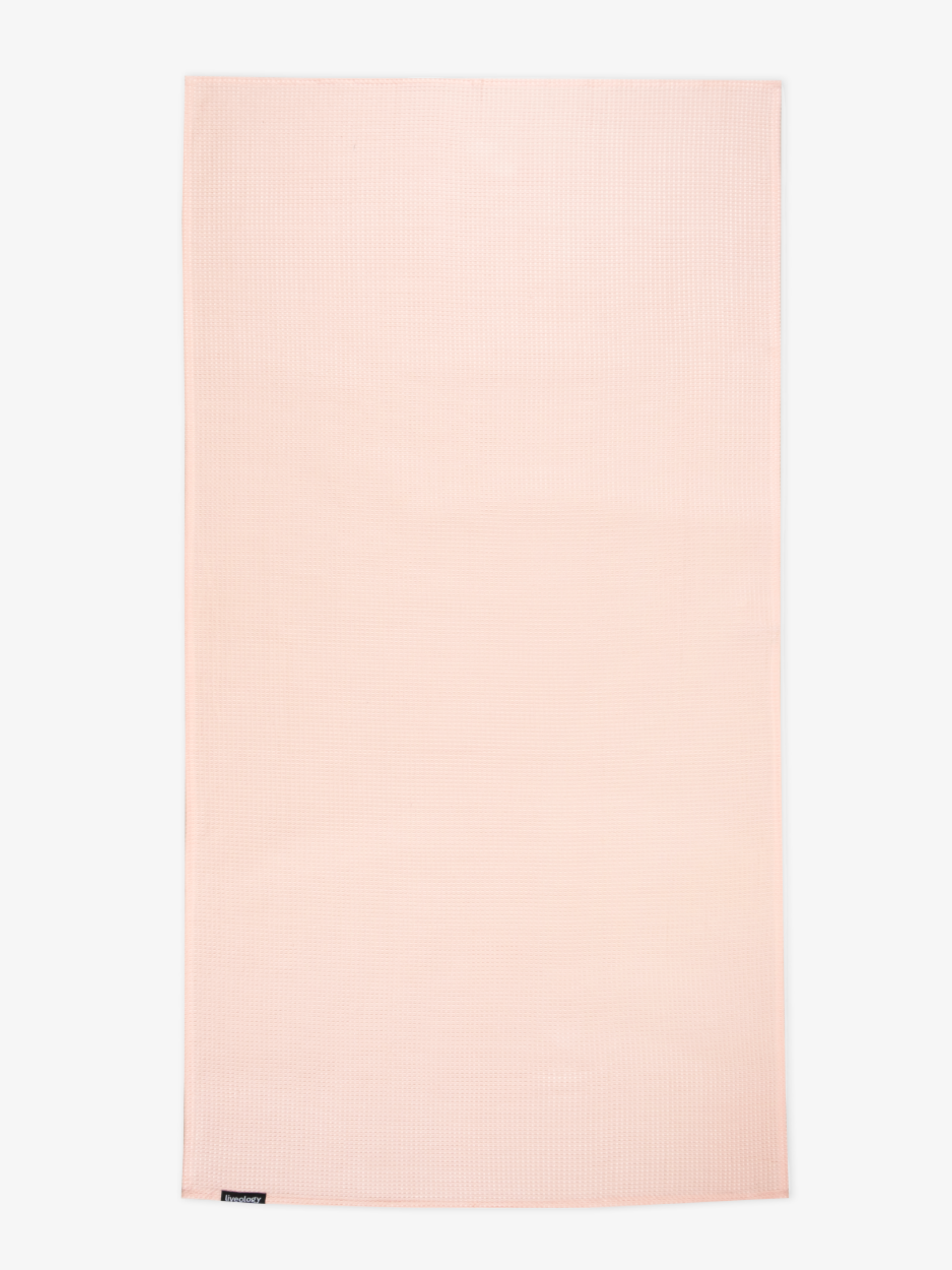 Sorrento Waffle Blush Woven Beach Towel
