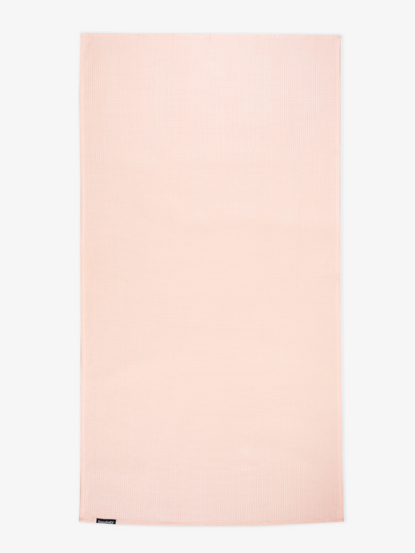Sorrento Waffle Blush Woven Beach Towel