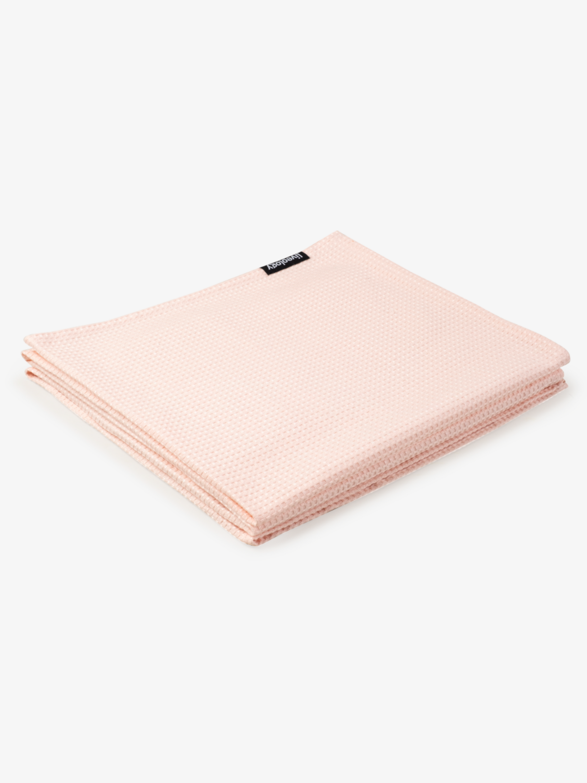 Sorrento Waffle Blush Woven Beach Towel