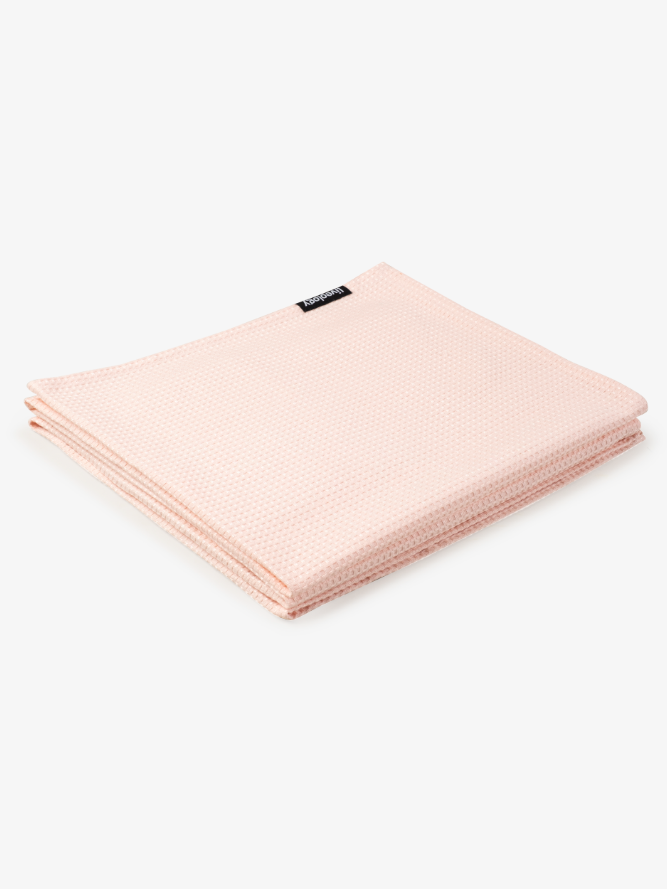 Sorrento Waffle Blush Woven Beach Towel